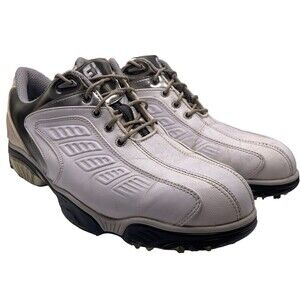 FOOTJOY FJ SPORT Men’s Golf Shoes Color White/Gray Size 10W/ 53203